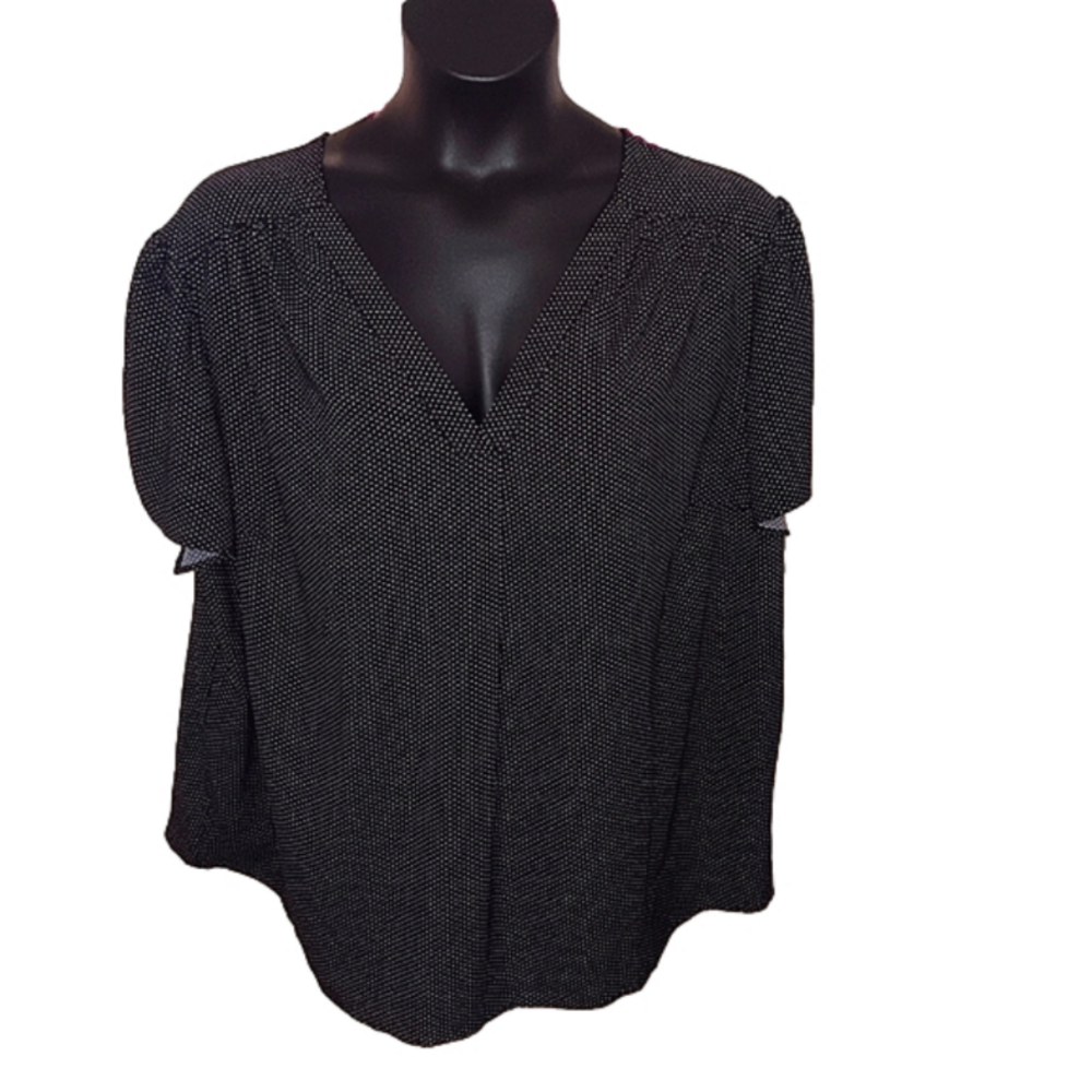 Hilary Radley Black Blouse